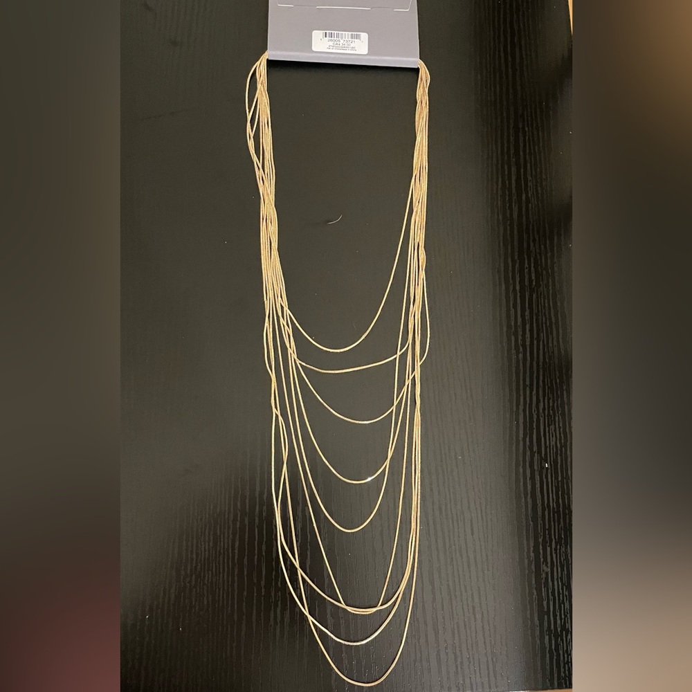 Elegant Gold Multi-Strand Necklace